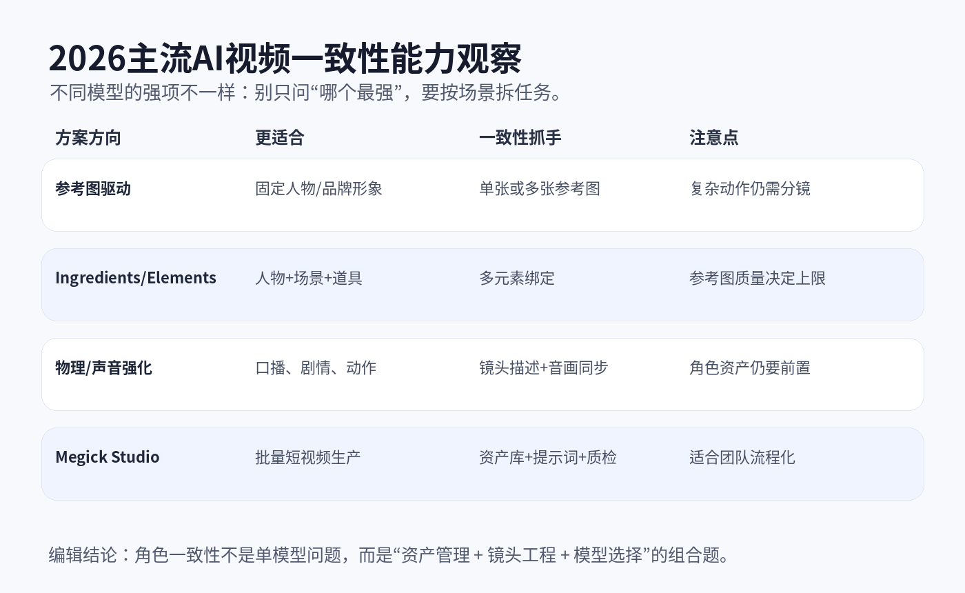 AI视频角色一致性怎么破?2026最新稳定方案大公开